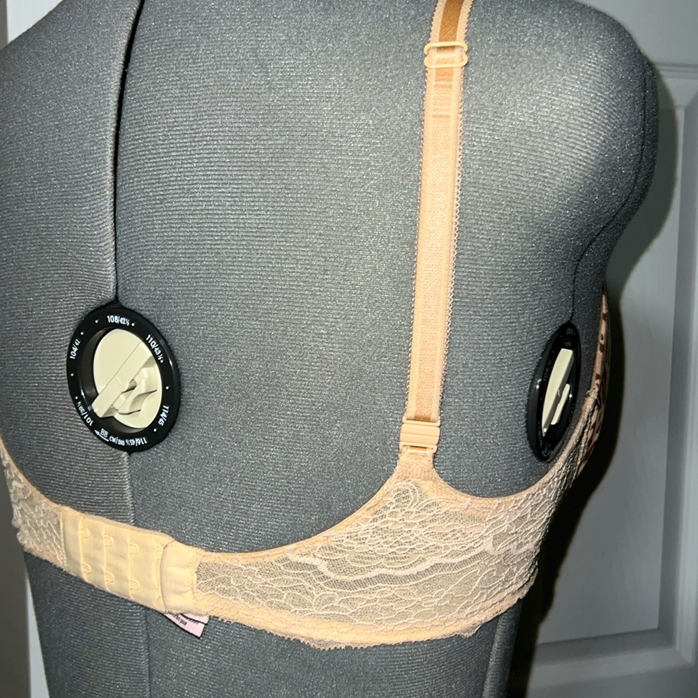Victories Secret Lined Demi Bra Leopard Print with Lace Size 32DDD (F) Nuetrals - Picture 6 of 9